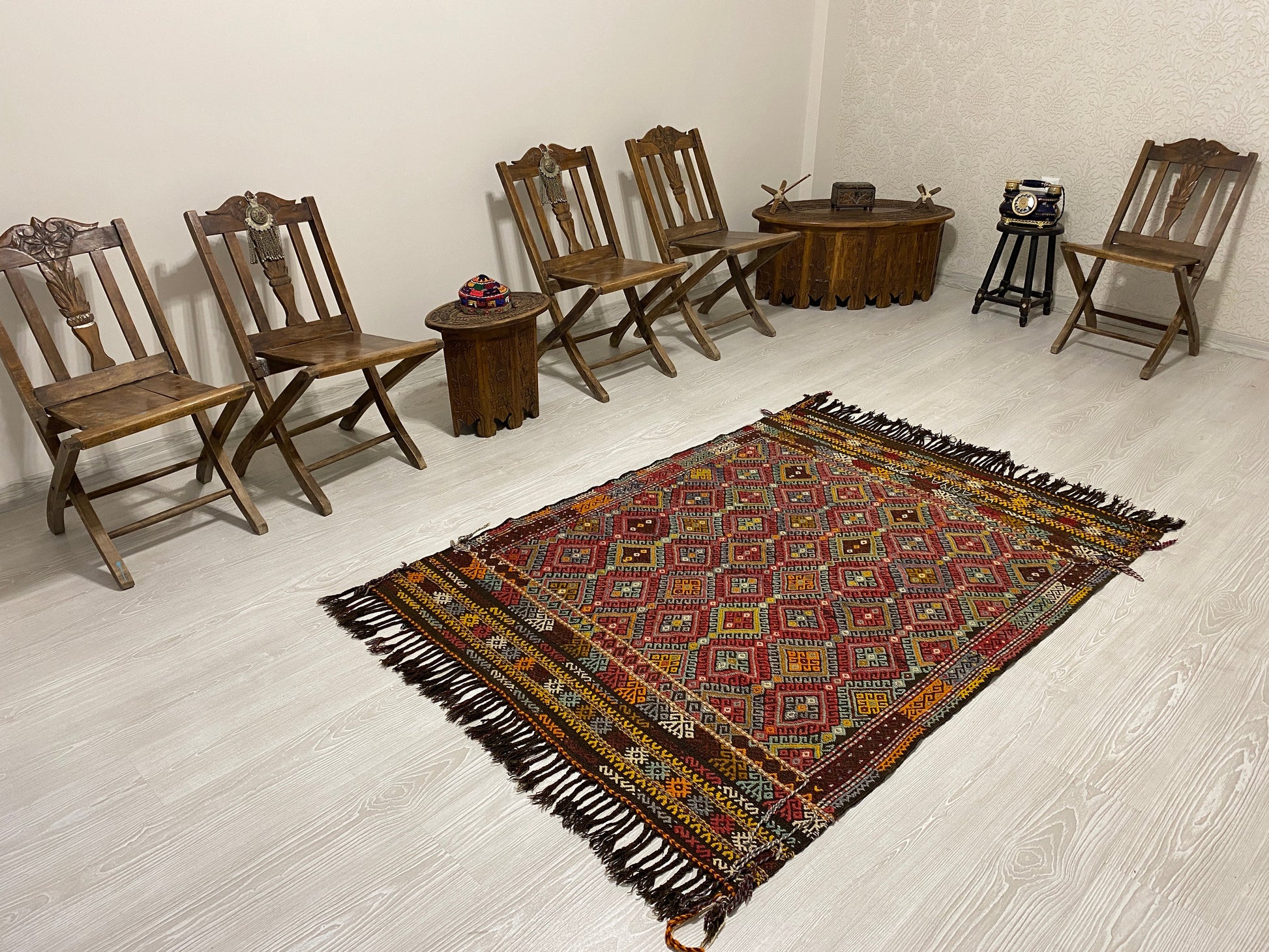 Turkish Nomadic Karakecili Cicim from West Anatolia - Kilim Art Gallery