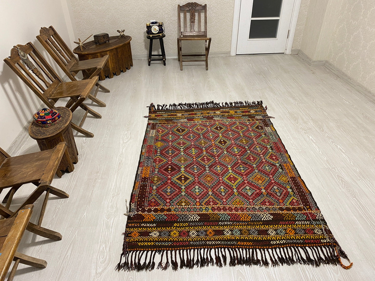 Turkish Nomadic Karakecili Cicim from West Anatolia - Kilim Art Gallery