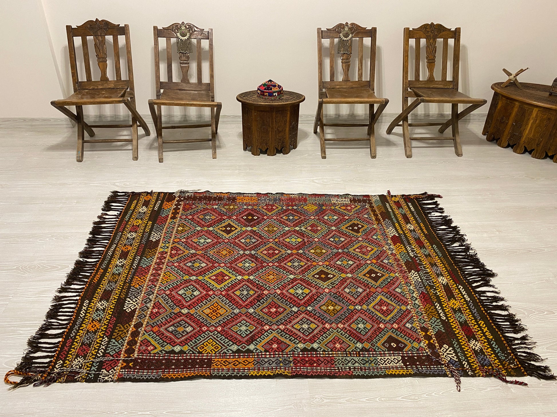 Turkish Nomadic Karakecili Cicim from West Anatolia - Kilim Art Gallery
