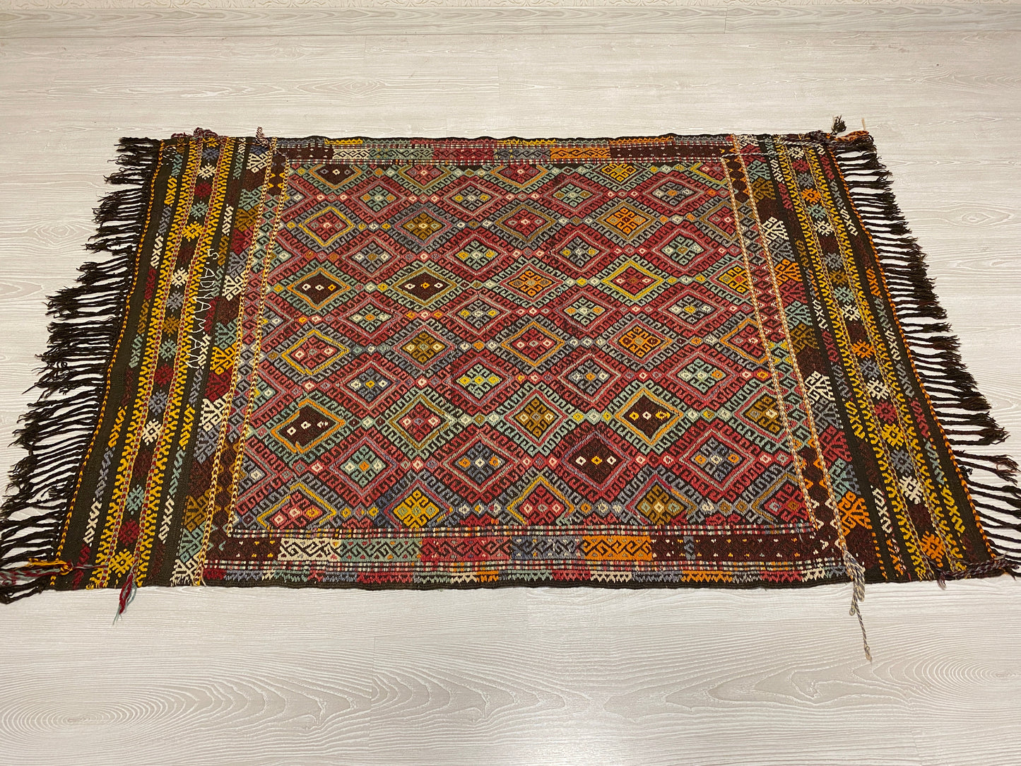 Turkish Nomadic Karakecili Cicim from West Anatolia - Kilim Art Gallery