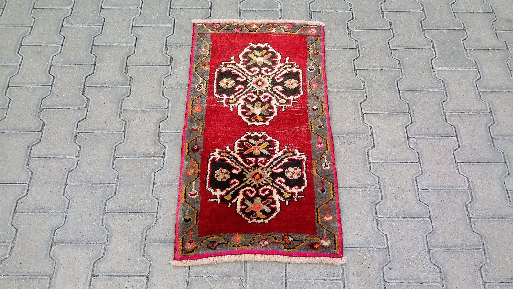Turkish Tribal Nomadic Small Rug Carpet - Kilim Art Gallery