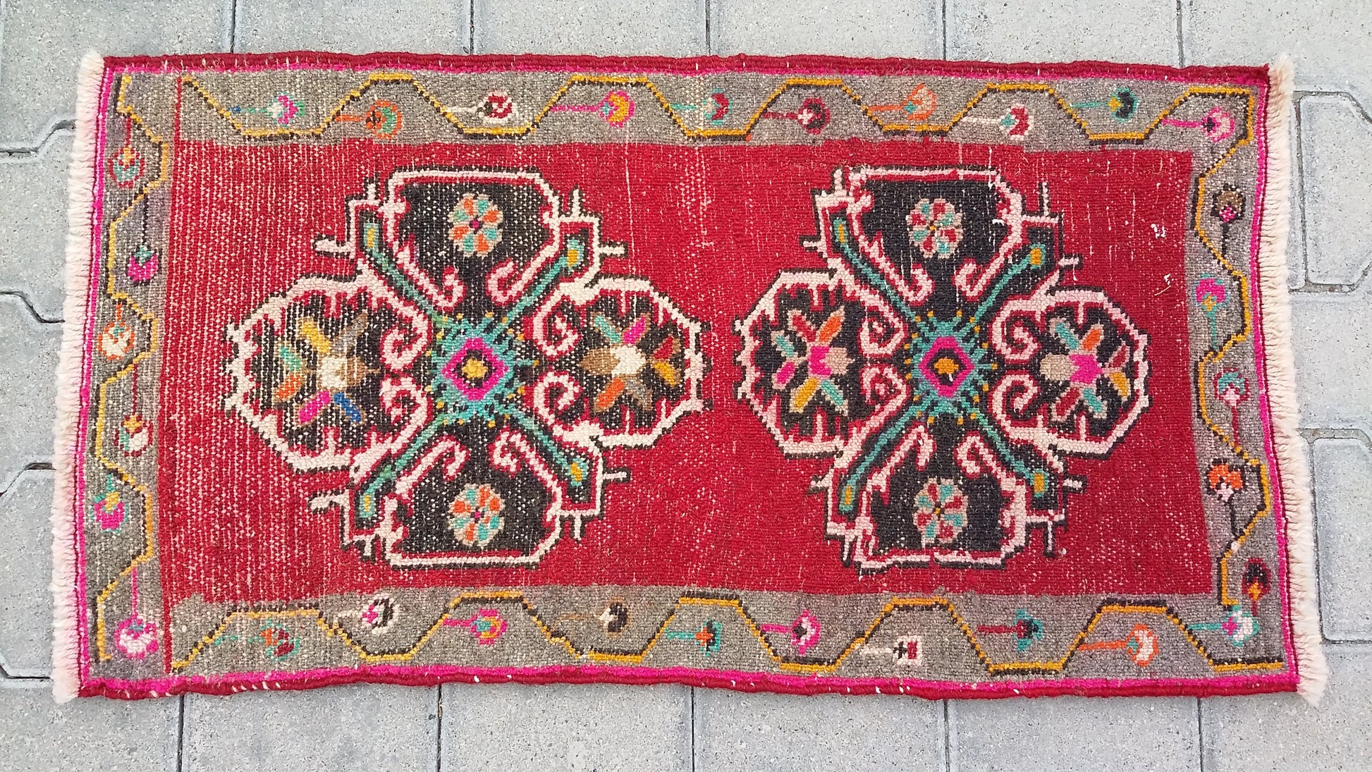 Turkish Tribal Nomadic Small Rug Carpet - Kilim Art Gallery