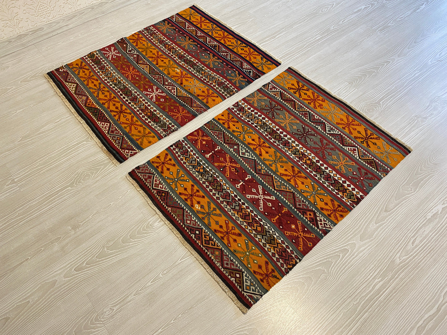 Twin Collectable Malatya - Sivas Cicims - Kilim Art Gallery