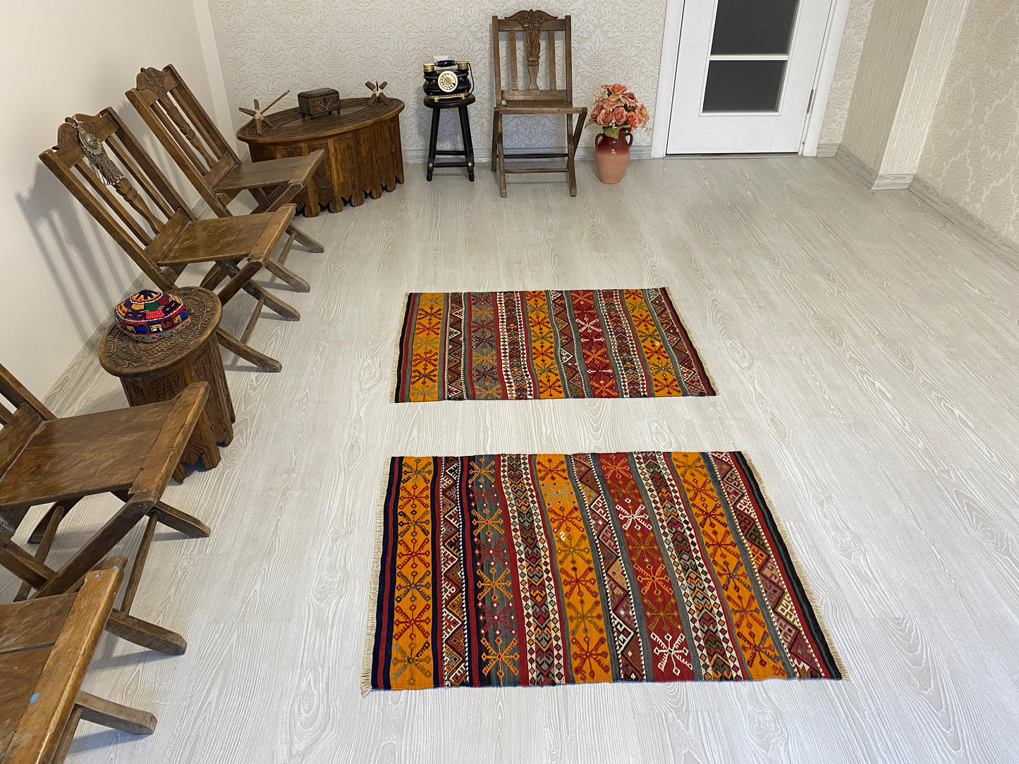 Twin Collectable Malatya - Sivas Cicims - Kilim Art Gallery