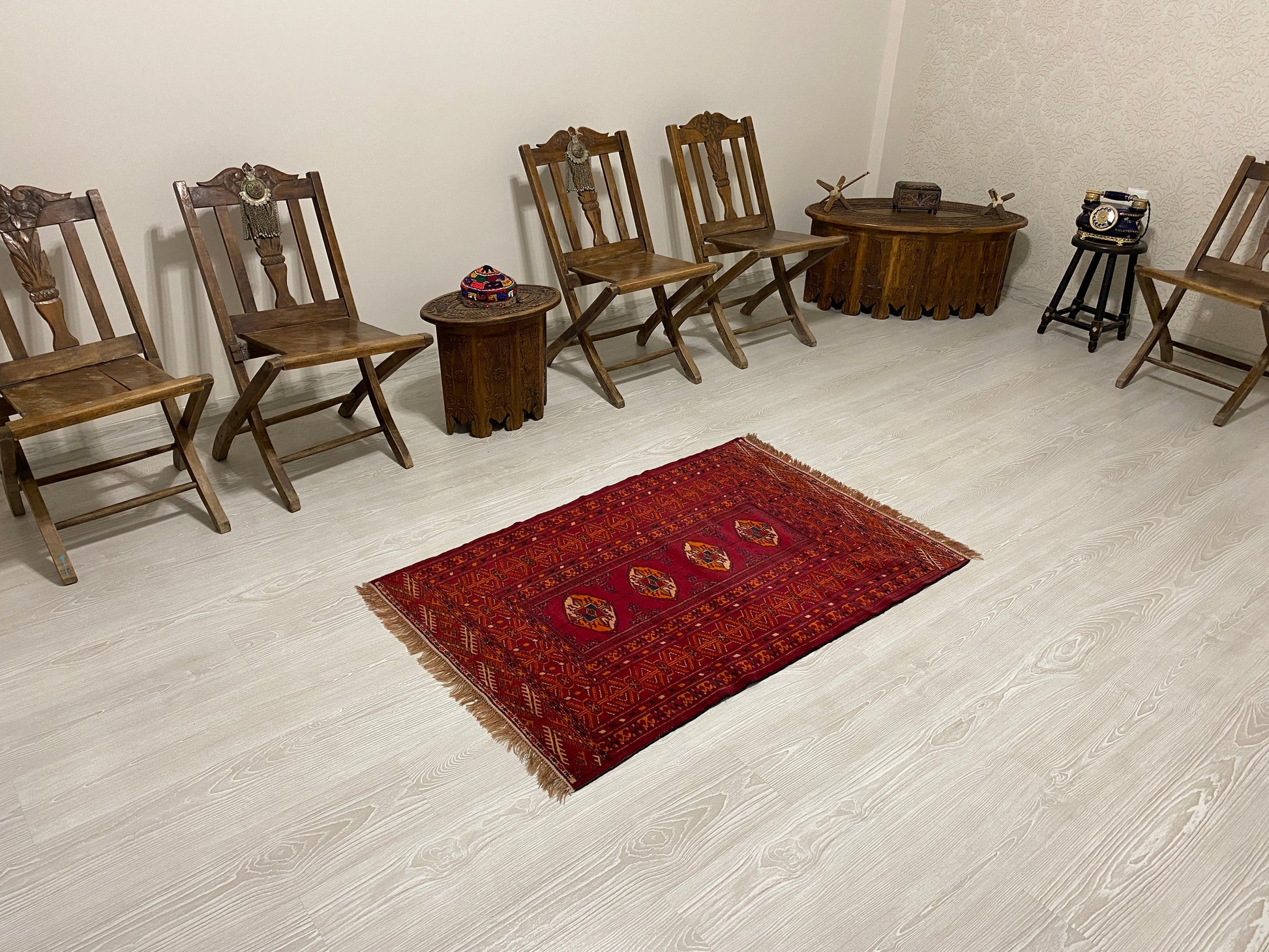 Very Fine Turkmen Buhara Carpet Rug - Kilim Art Gallery