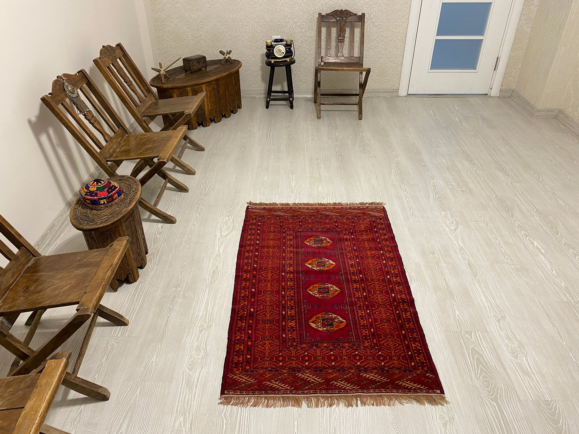 Very Fine Turkmen Buhara Carpet Rug - Kilim Art Gallery