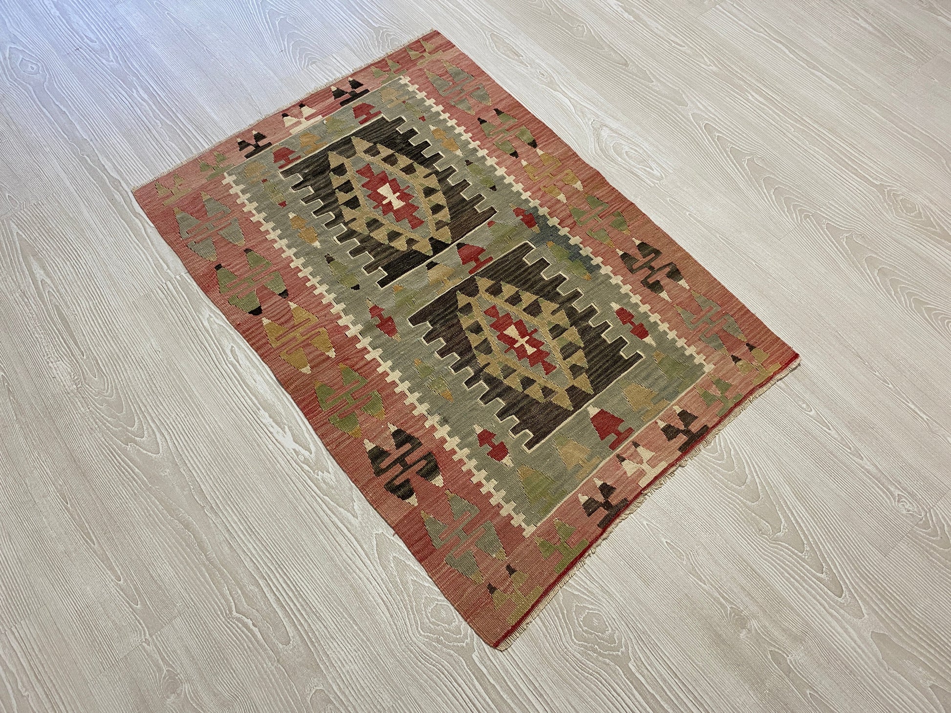 Vintage Anatolian Esme Kilim - Kilim Art Gallery