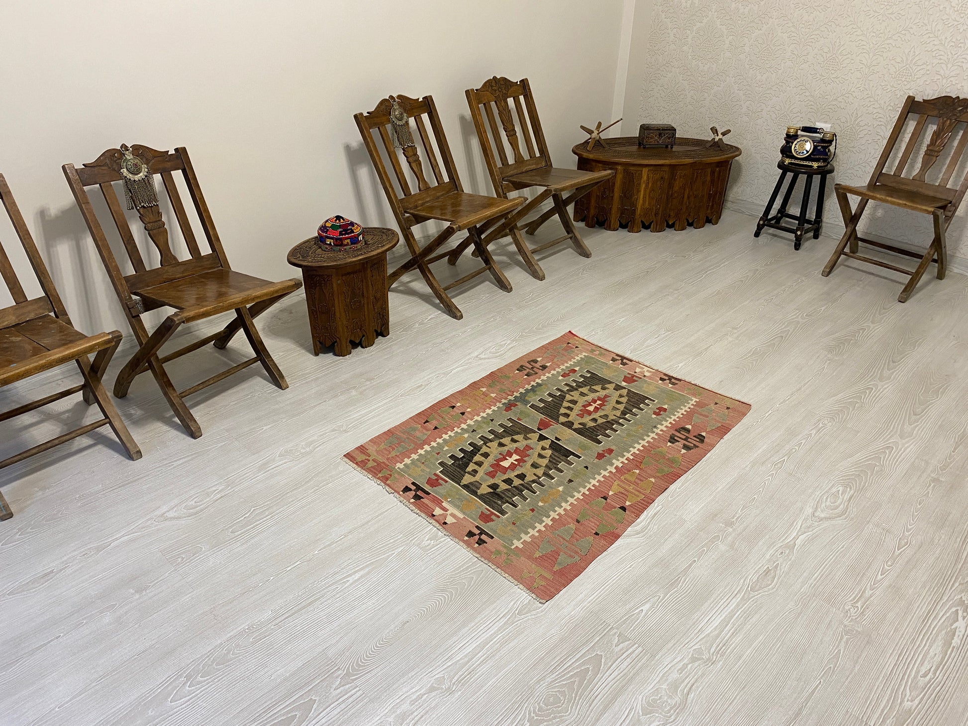 Vintage Anatolian Esme Kilim - Kilim Art Gallery