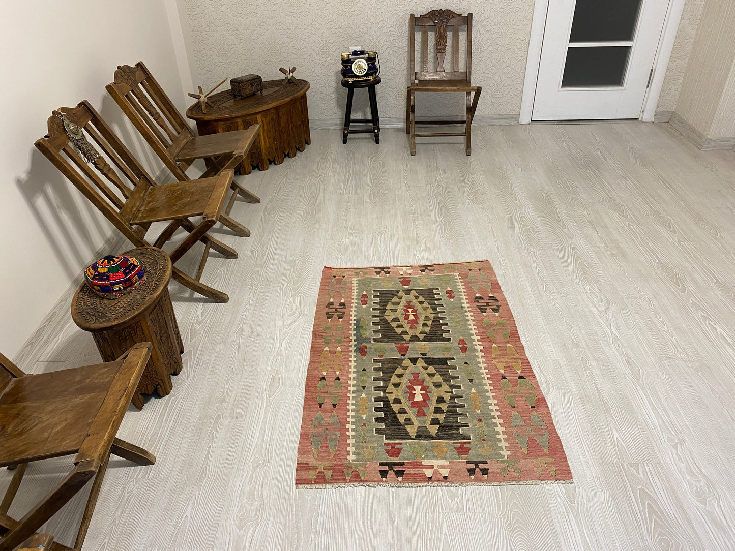 Vintage Anatolian Esme Kilim - Kilim Art Gallery