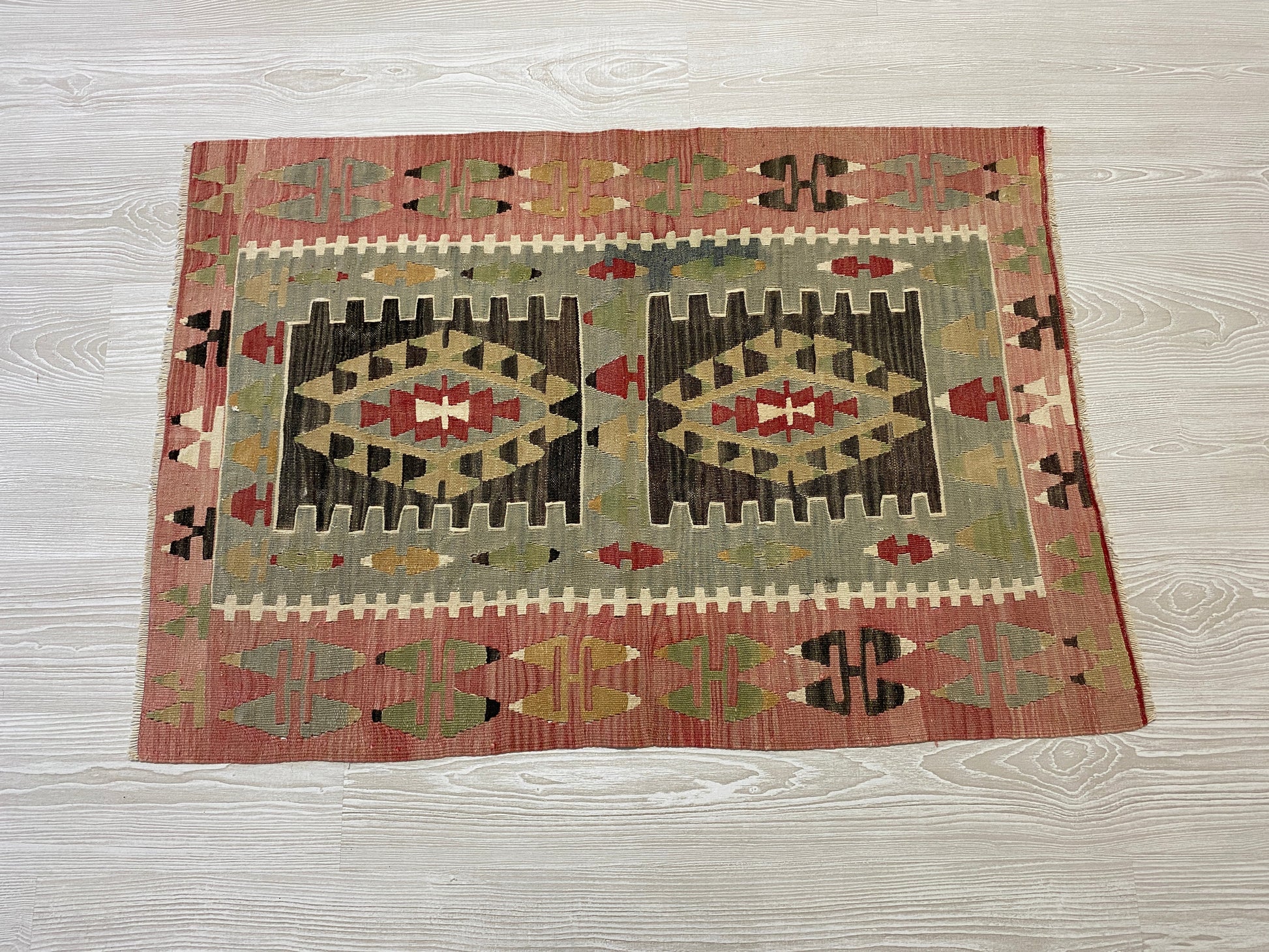Vintage Anatolian Esme Kilim - Kilim Art Gallery