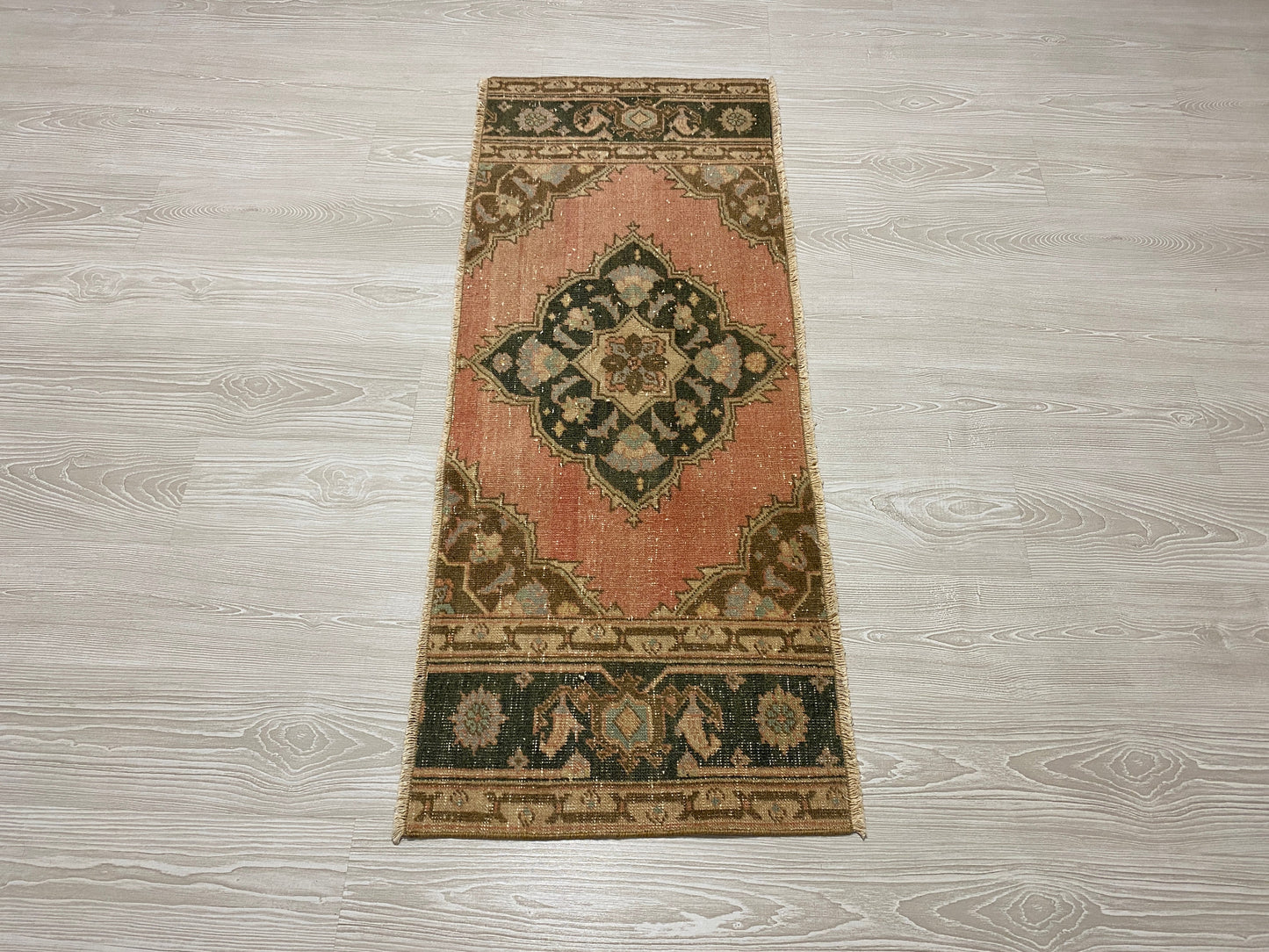 Vintage Small Turkish Oushak Rug - Kilim Art Gallery