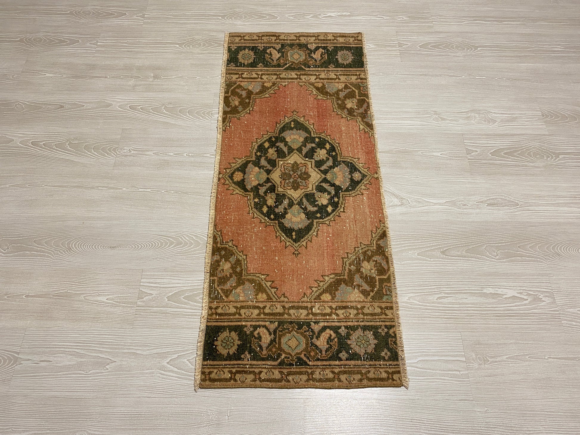 Vintage Small Turkish Oushak Rug - Kilim Art Gallery