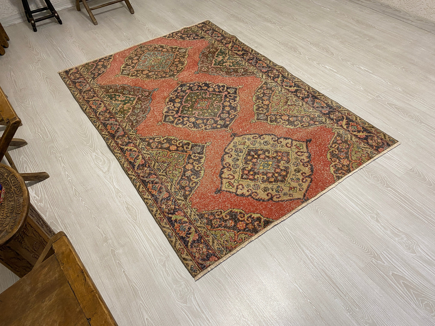 Vintage Turkish Oushak Carpet - Kilim Art Gallery
