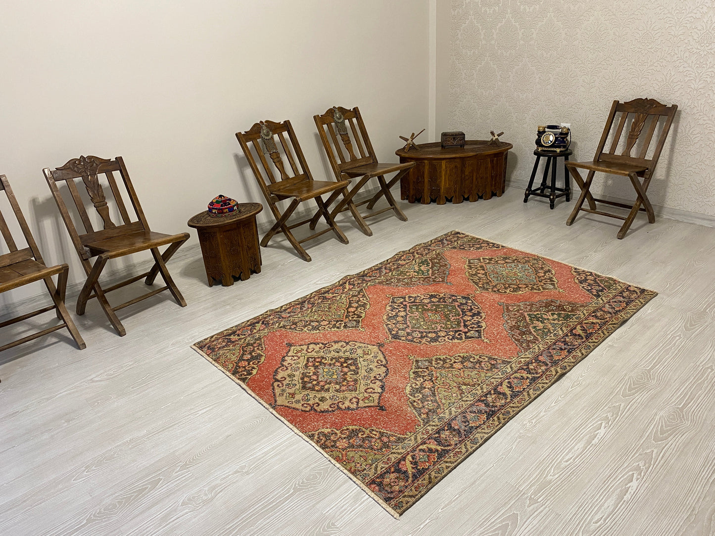 Vintage Turkish Oushak Carpet - Kilim Art Gallery