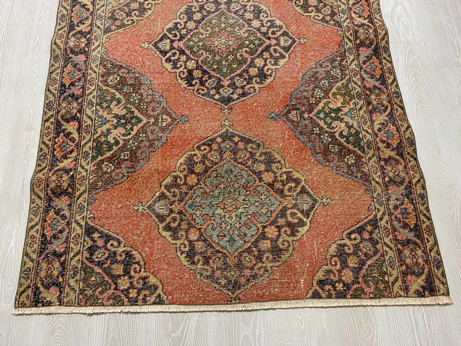Vintage Turkish Oushak Carpet - Kilim Art Gallery