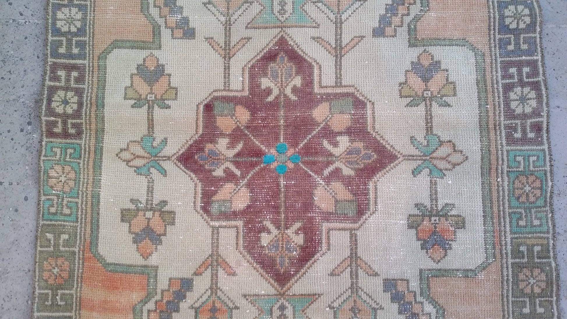 Vintage Turkish Oushak Rug - Kilim Art Gallery